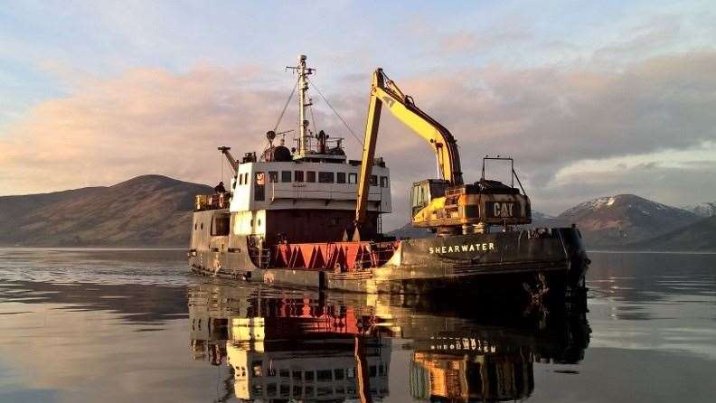 The dredger Shearwater at sea. Picture: Marine Accident Investigation Branch