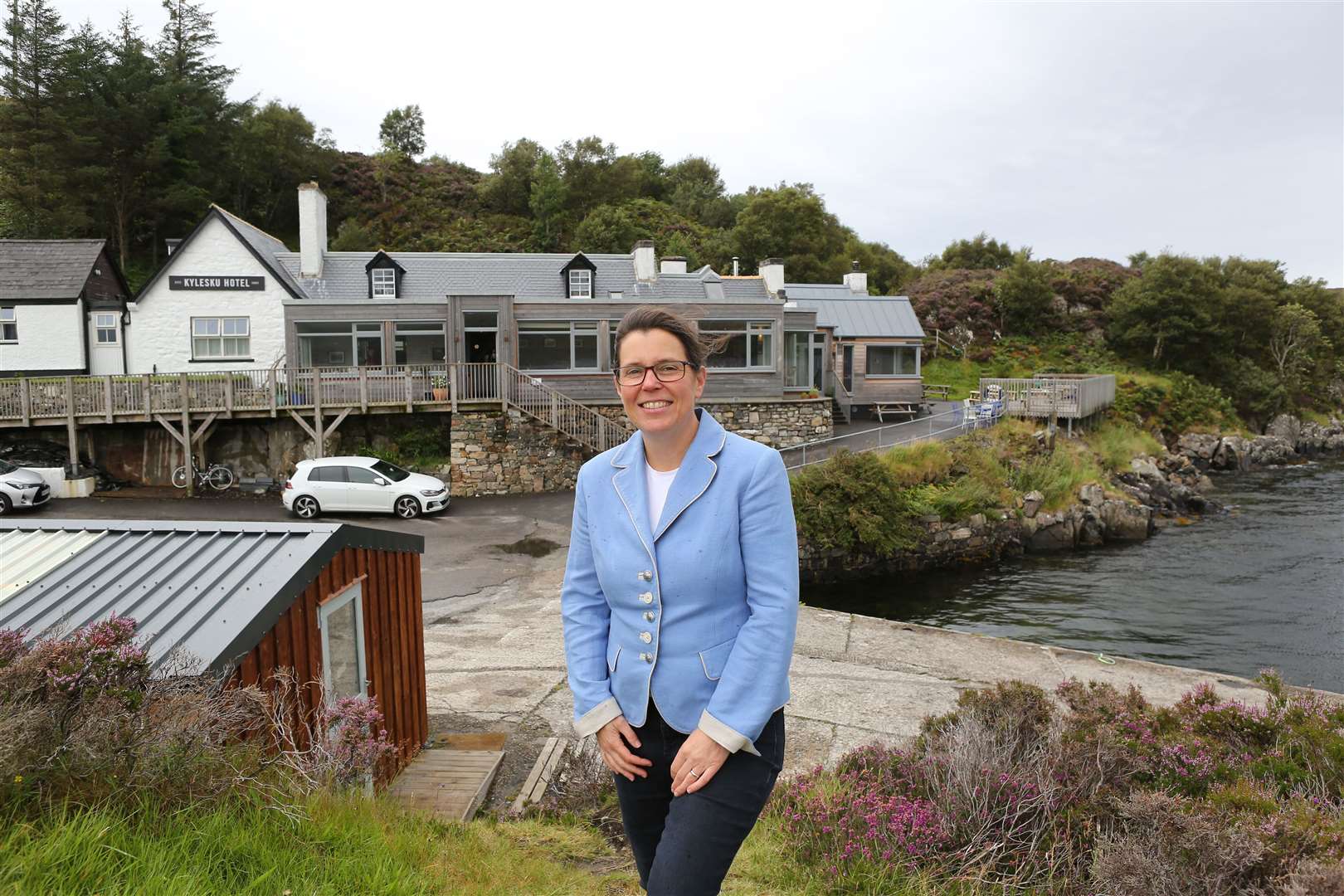 Tanja Lister who runs the Kylesku Hotel in Sutherland Scotland....see Brexit story...pic Peter Jolly