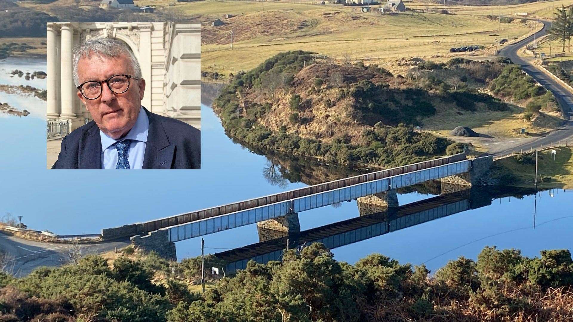 Sutherland MP Jamie Stone was taken aback at the poor condition of the Naver Bridge when he crossed it last weekend.