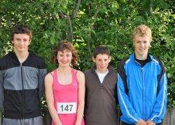 Runners at Tain – Scott Fraser, Hanna Cleghorn, Alasdair Coupar, and Finlay Murray