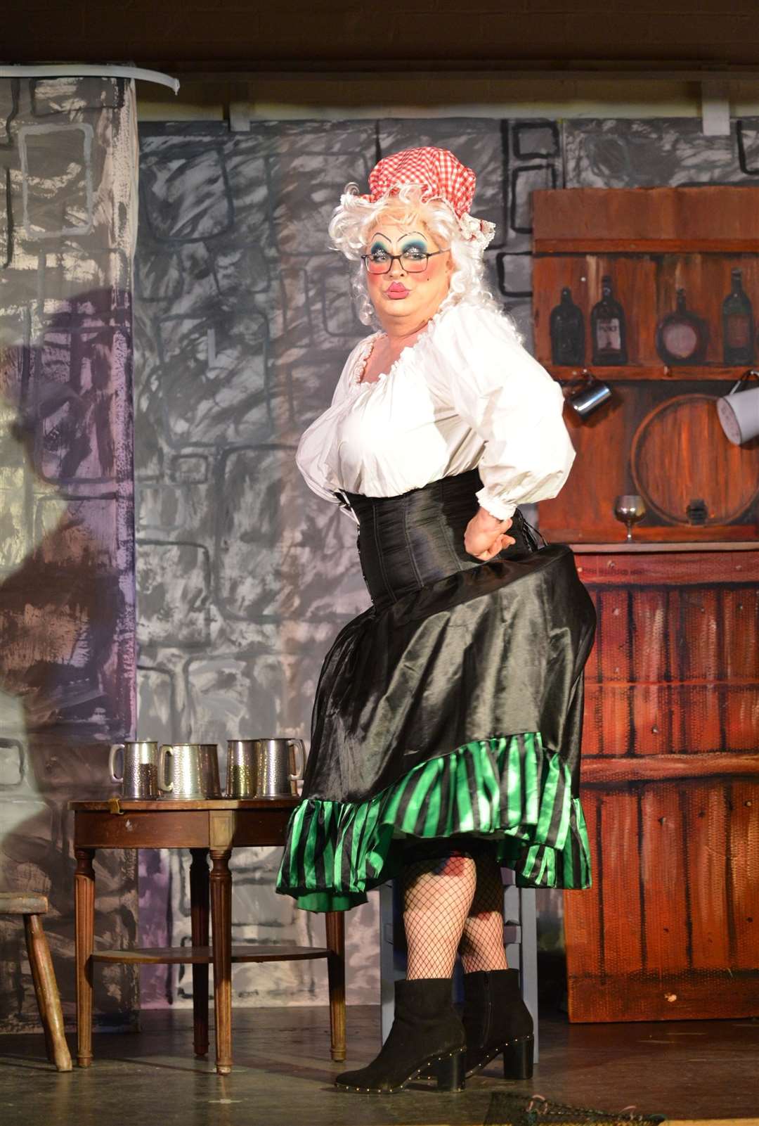 Bettyhill pantomime Dame, Rosie Bloom. . Photo: Jim Johnston