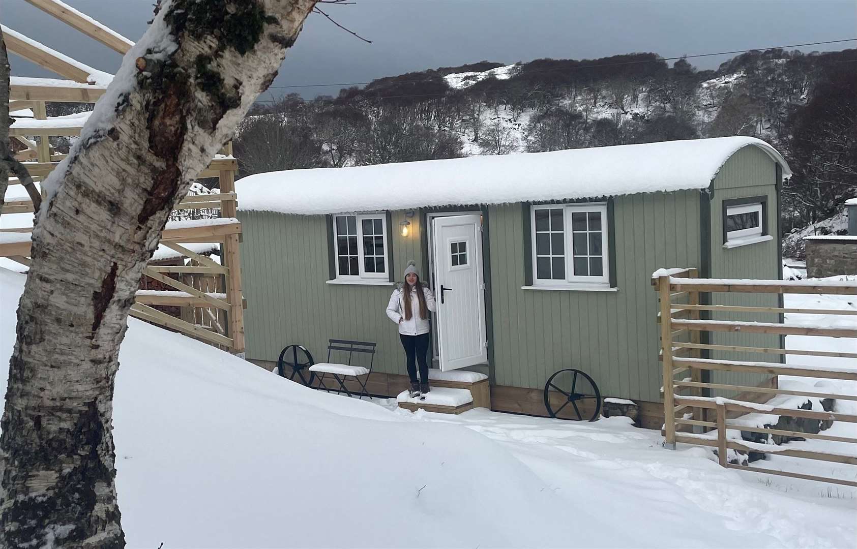 Isobel Wright will be opening Ardmore Shepherd’s Hut to holidaymakers this spring.