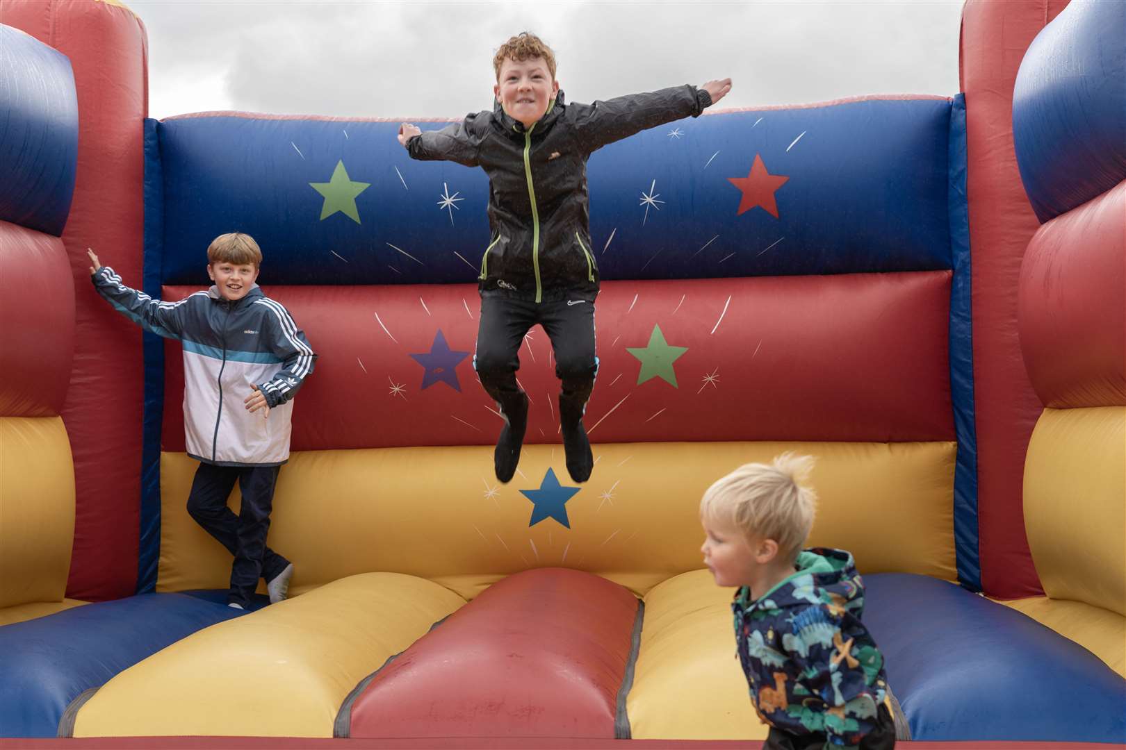 A bouncy castle was in place for the opening event. Picture:Ewen Pryde
