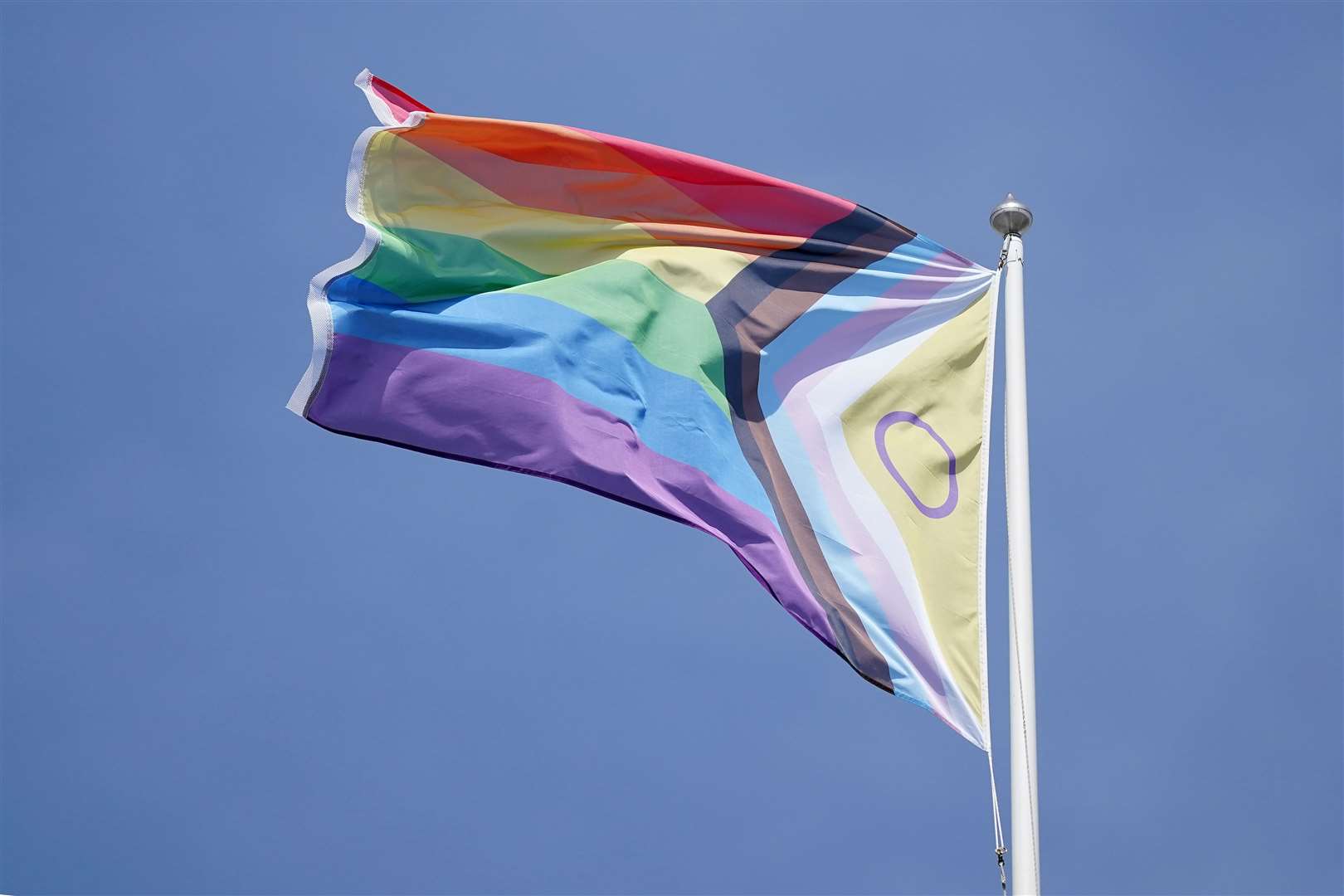 The Pride Progress flag (Mike Egerton/PA)