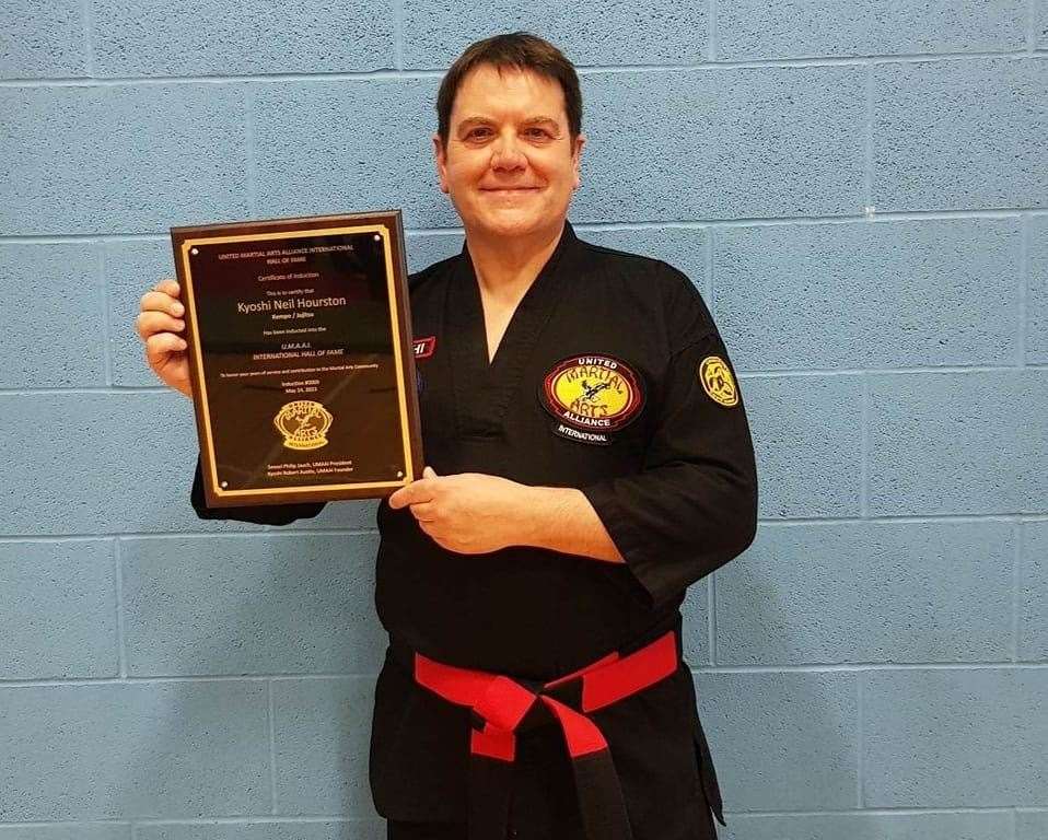 Neil Hourston, an 8th Degree Black Belt in Kempo, has been inducted into an international hall of fame.