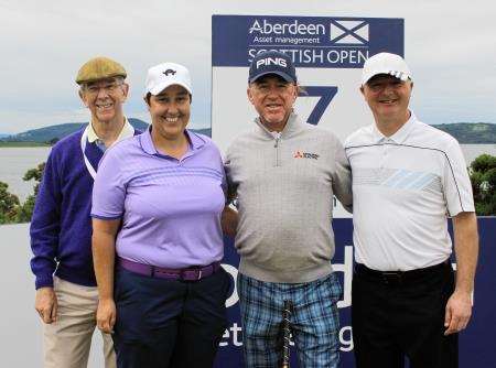 Golspie professional Lesley MacKay joined Miguel Angel Jimenez from Spain for the Pro-Am event with Elgin’s Jim Walker and Steve McTaggert from Kinloss.