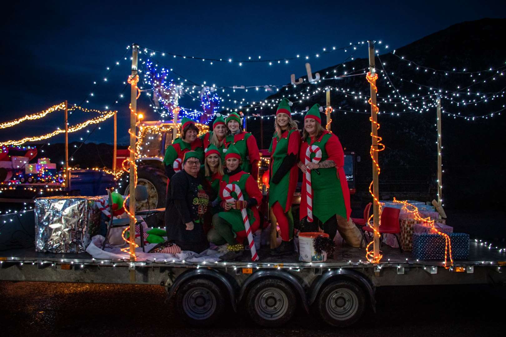 The Scourie Christmas tractor run. Photo: Sean Mackay