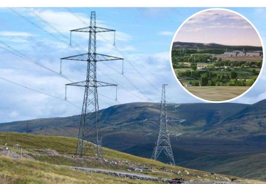 Powerline proposals include plans for major new infrastructure (inset) at Beauly.
