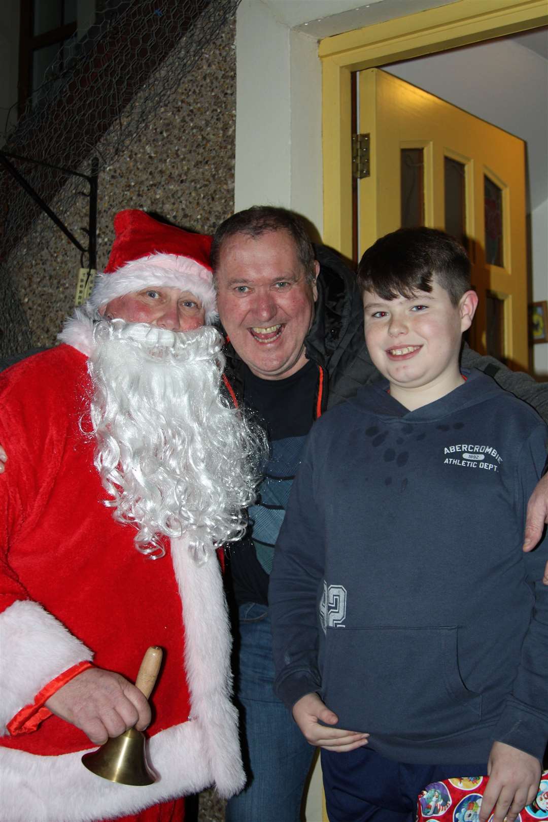 Santa with Derek 'Delboy' Young and Jack Macdonald.