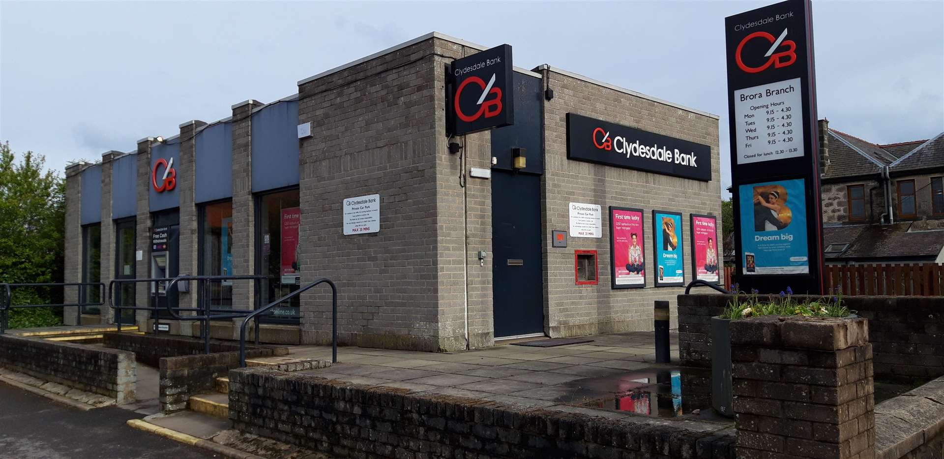 Clydesdale Bank announced yesterday they are to close their Brora branch later this year.