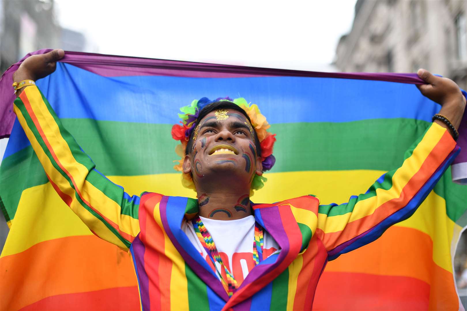 The Pride in London Parade in central London has not been held since the outbreak of the pandemic (Dominic Lipinski/PA)