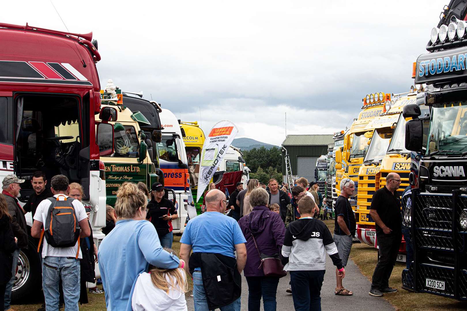 Crowds turned out in great numbers at the Black Isle showgrounds for this year's exhibition of trucks. Photo: Niall Harkiss