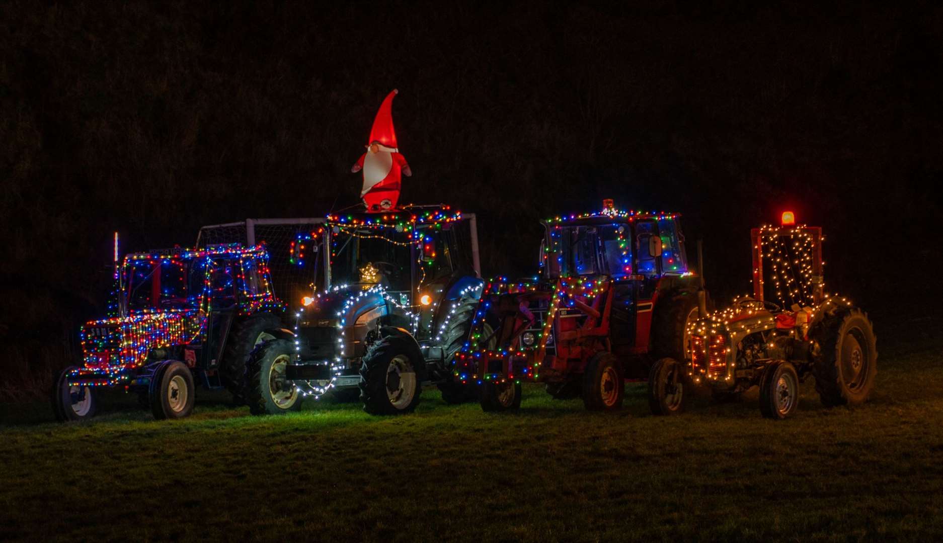 The Scourie Christmas tractor run. Photo: Sean Mackay