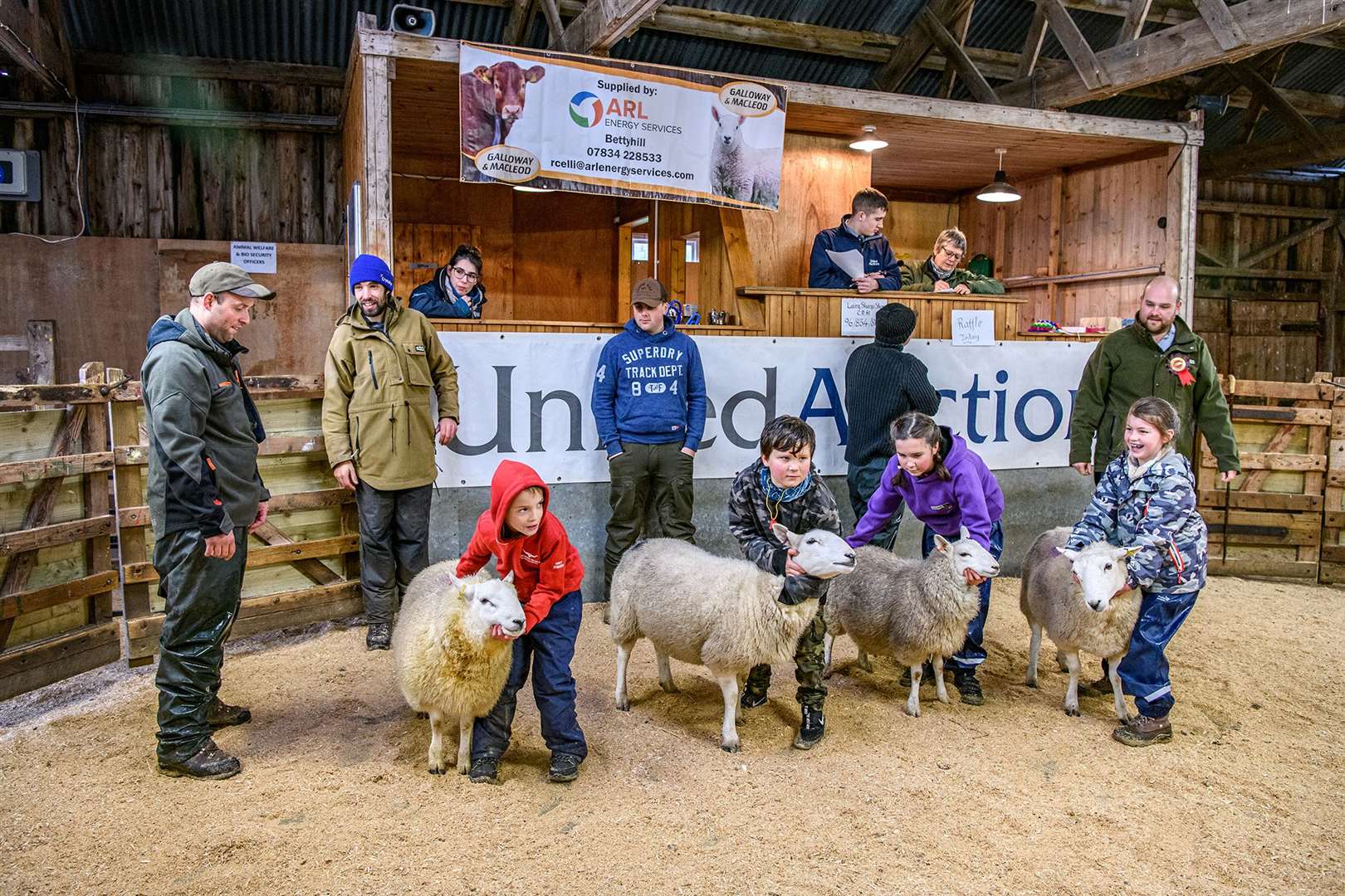 Young handlers (8-11) show off their skills at the Lairg show. Picture: Angus Mackay