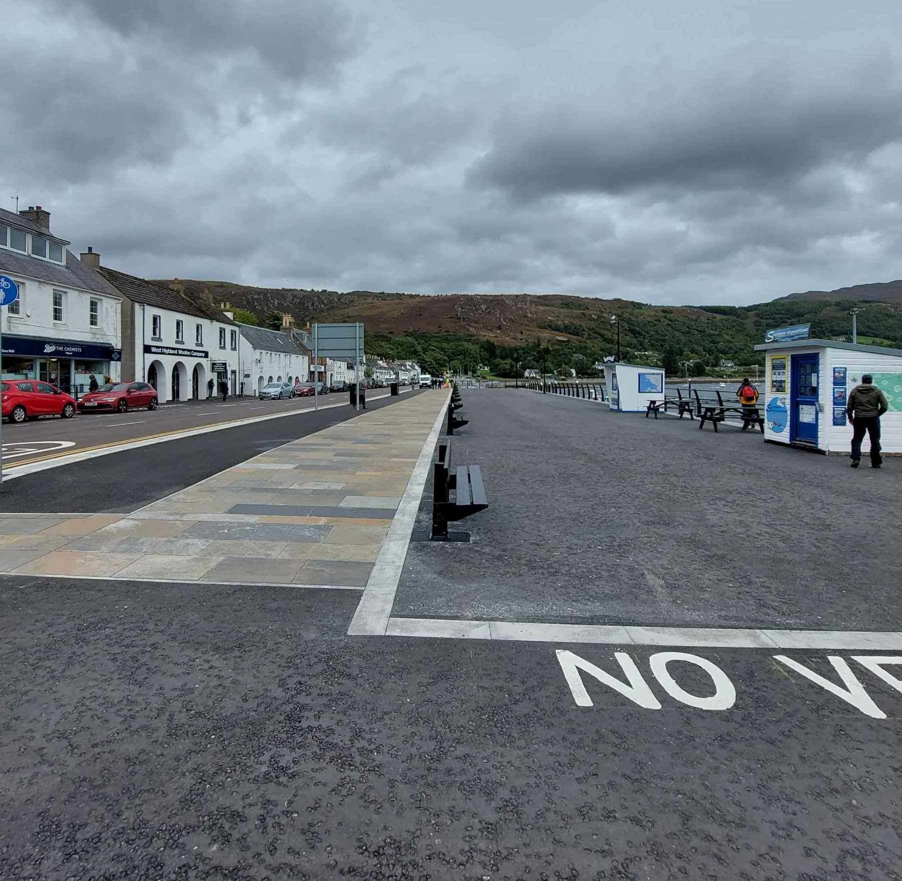 The new Shore Street in Ullapool. Picture: Iona MacDonald.