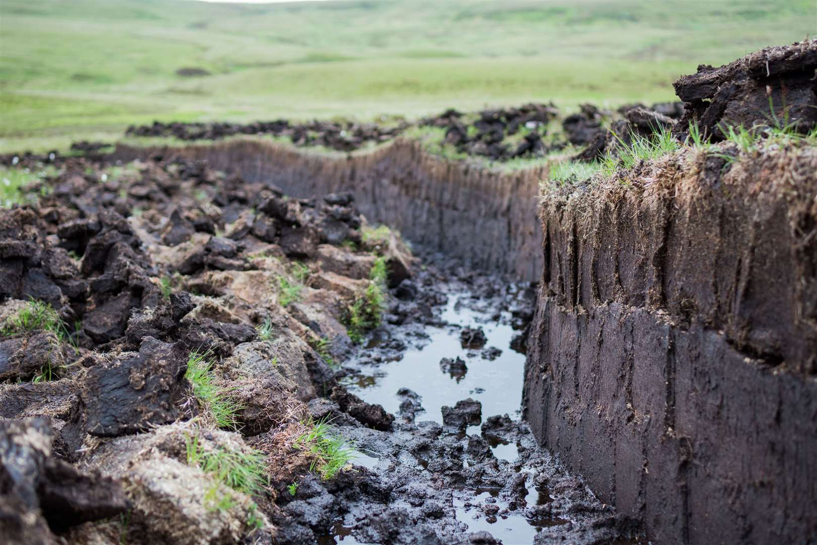 Peat digging on the Isle of Skye.