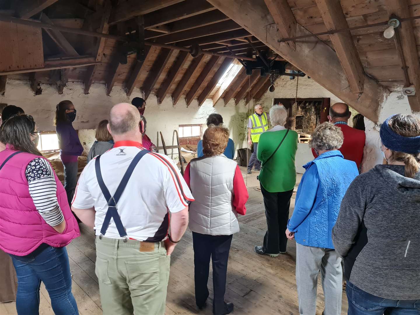 Rognvald Brown showing visitors around John O'Groats Mill during a previous Doors Open Days festival.