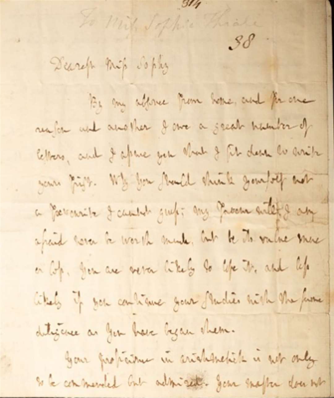 A recently discovered letter by English writer Dr Samuel Johnson has sold for £38,460 at auction (Chorley’s/PA)