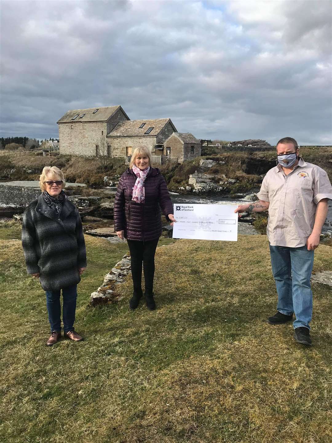 The cheque for £3885 was presented to Linda Sutherland (centre) and Jean Dunnet of the North Highland Cancer Information and Support Centre by Jamie McCarthy, of Halkirk, on behalf of the anglers from Northern Ireland.