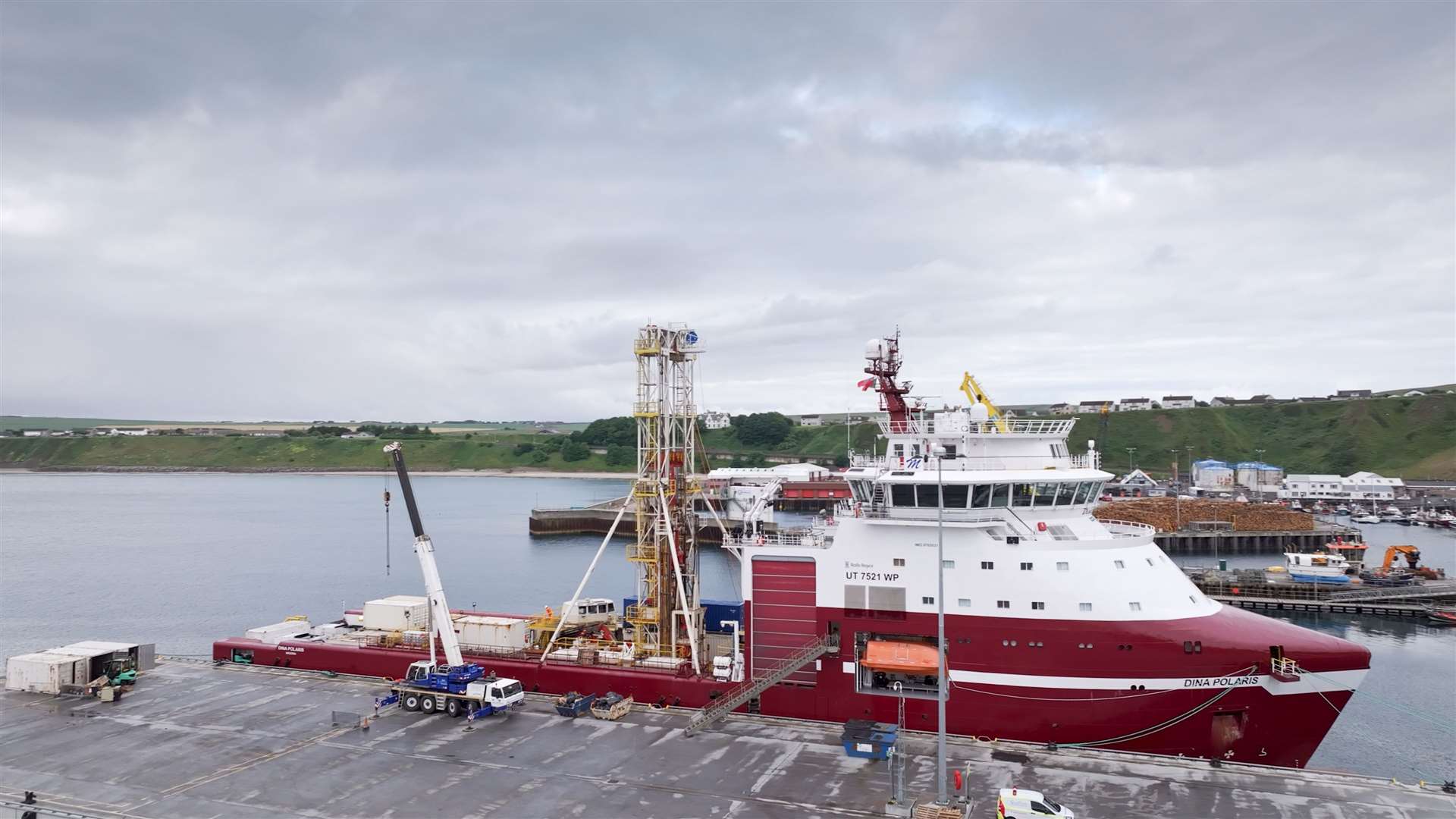 Offshore geotechnical work was carried out by Geoquip Marine using the Dina Polaris operating out of Scrabster.