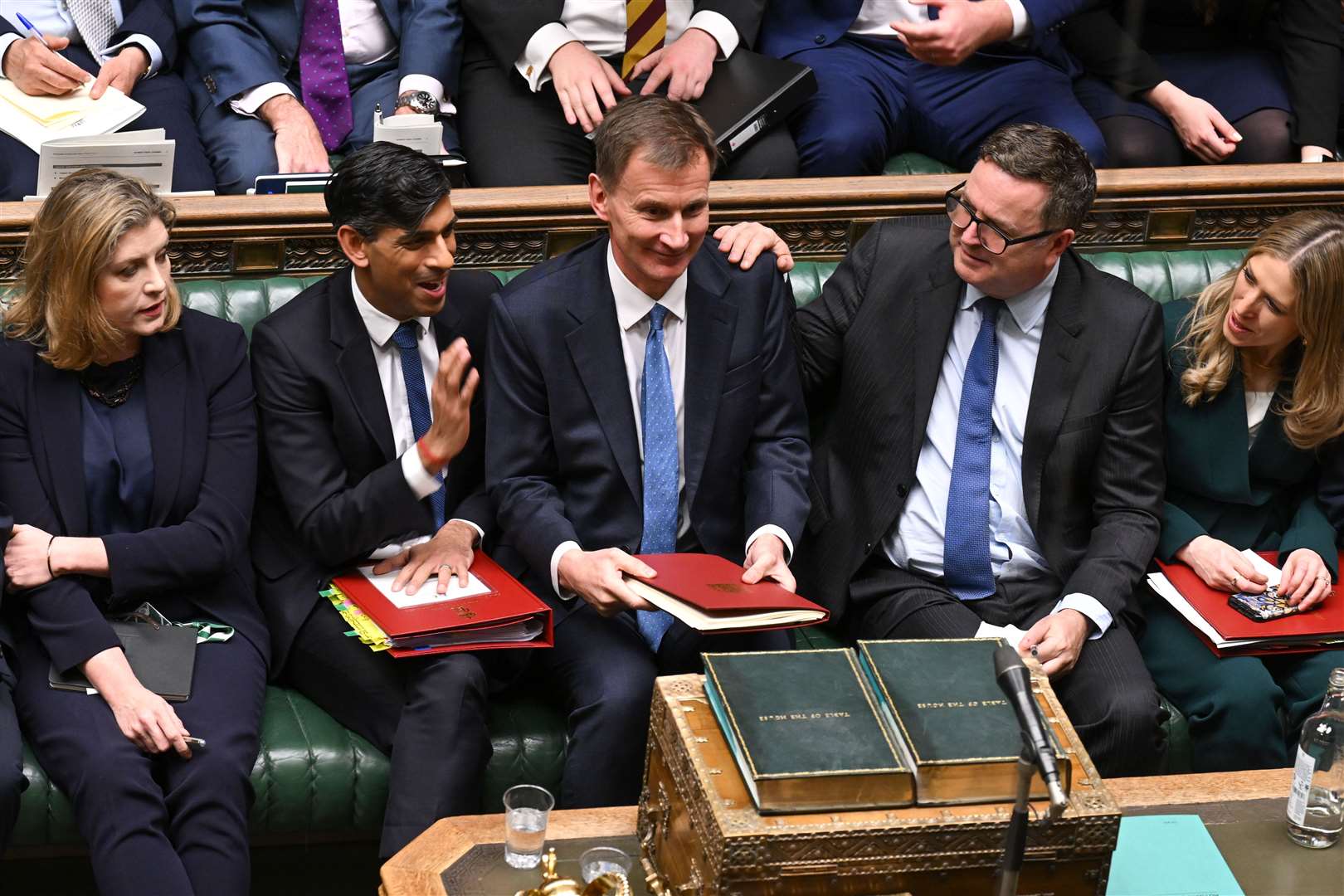 Jeremy Hunt gave a positive assessment of the UK economy and public finances as he announced two large tax cuts in his autumn statement (UK Parliament/Jessica Taylor/PA)