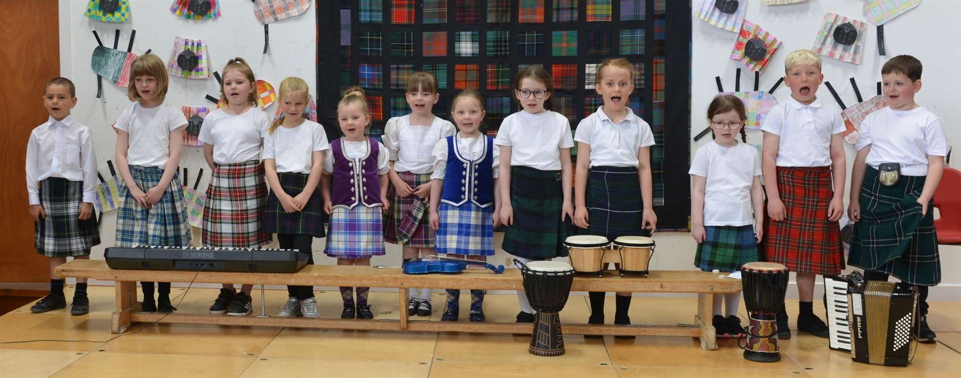 Melvich Primary School won the P1-3 action song section. Picture: Jim A Johnston