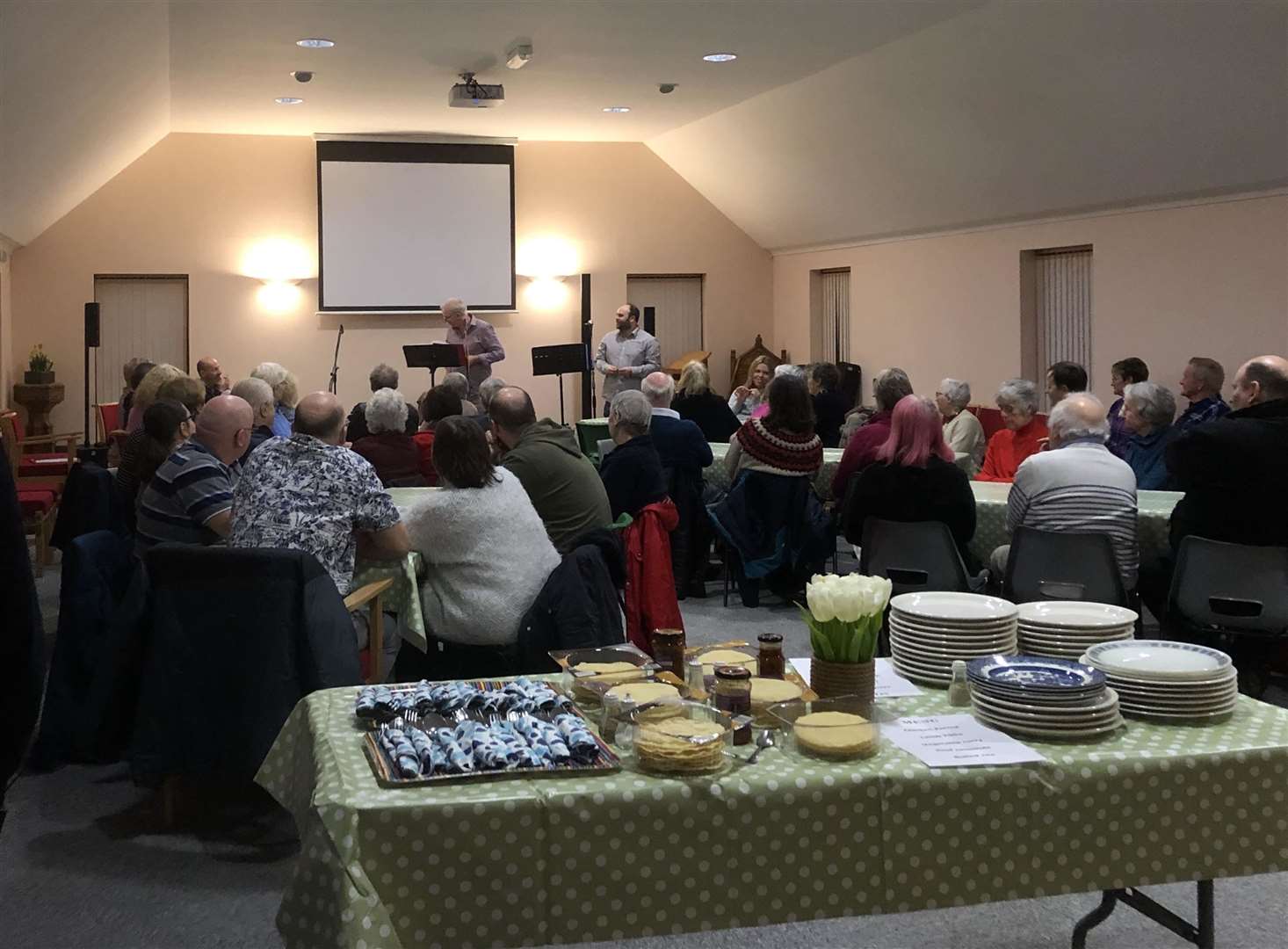The Helmsdale church held a fundraising meal and music evening.