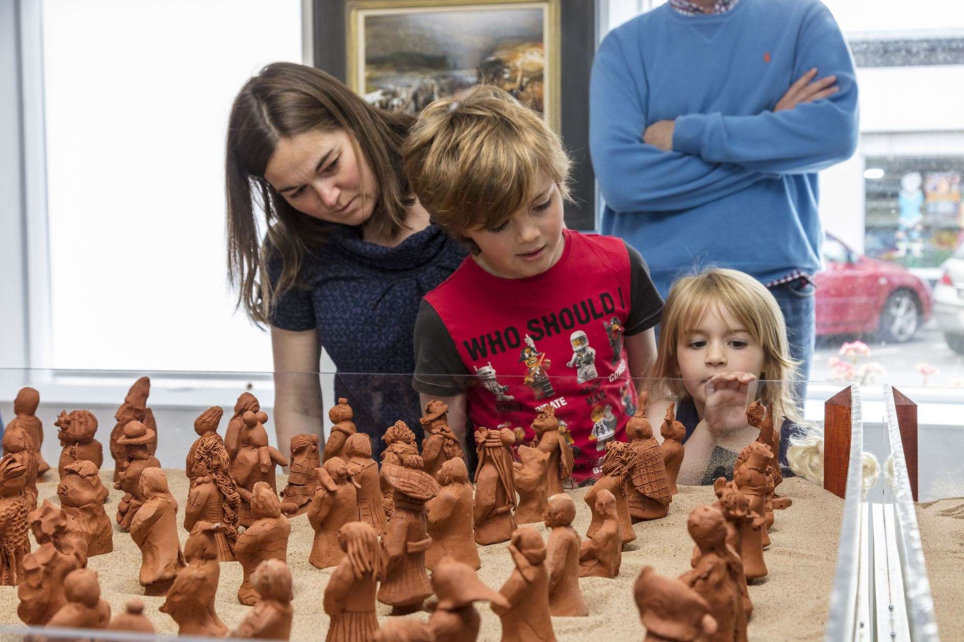 The Tiny Terracotta Army, created as part of a community project, was exhibited in An Talla Solais in 2017. Picture: Steven Gourlay