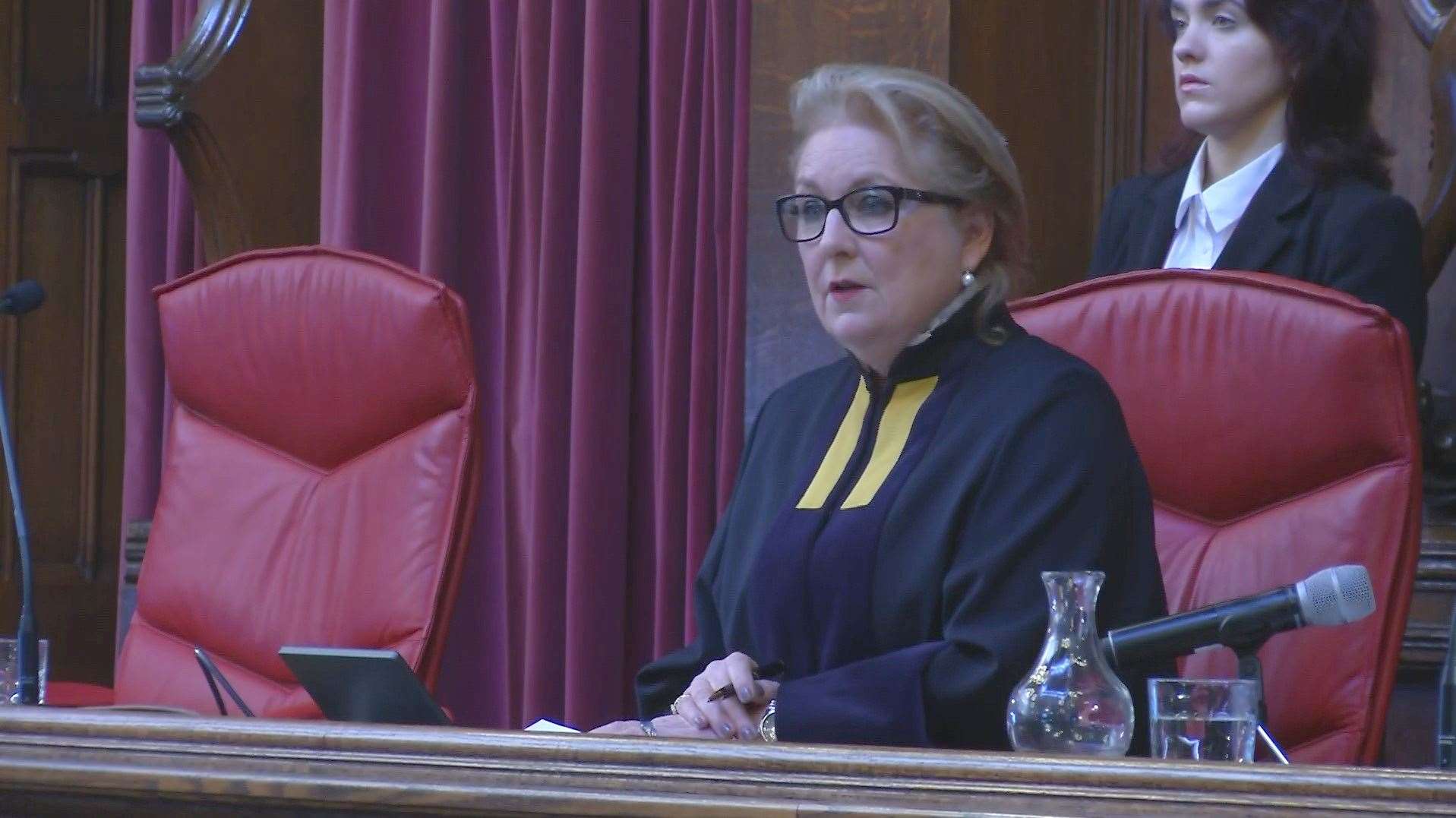 Lady Chief Justice Baroness Carr announcing that Shamima Begum has lost her challenge over the removal of her British citizenship (PA Video)