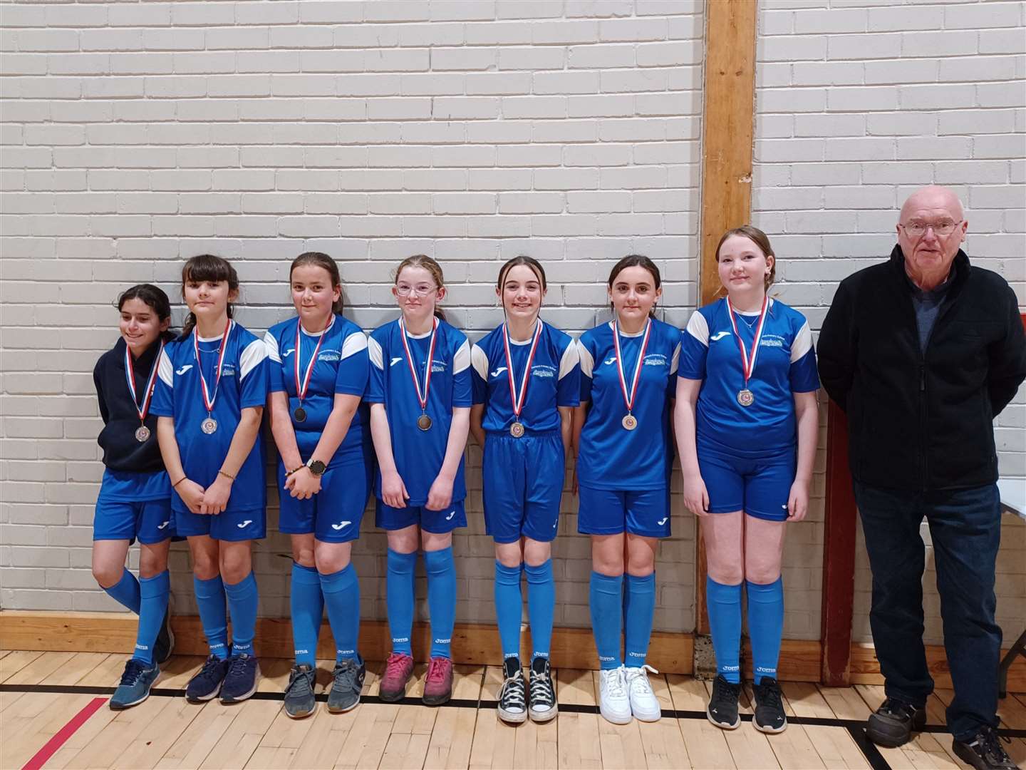 Dornoch Primary School girls' team came second in the Big Schools category.