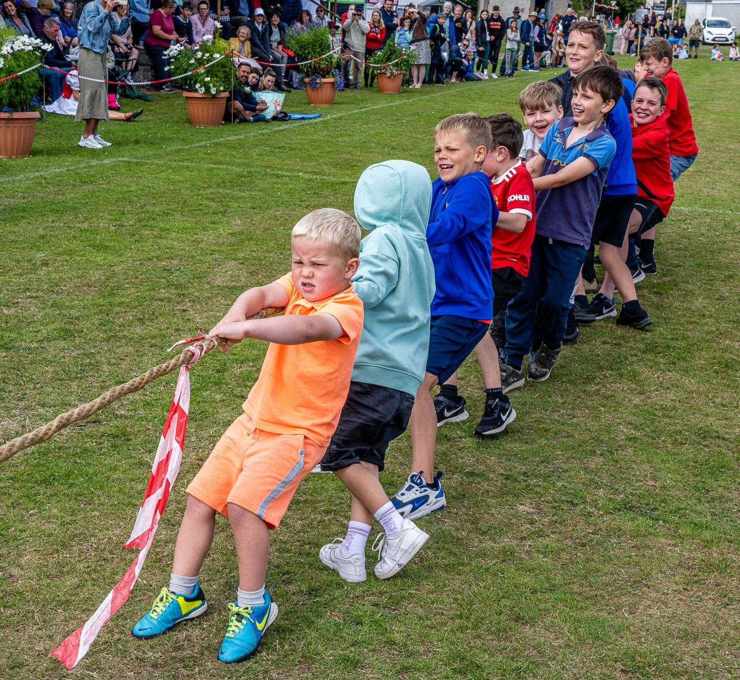 Junior tug of war. Picture: Andy Kirby