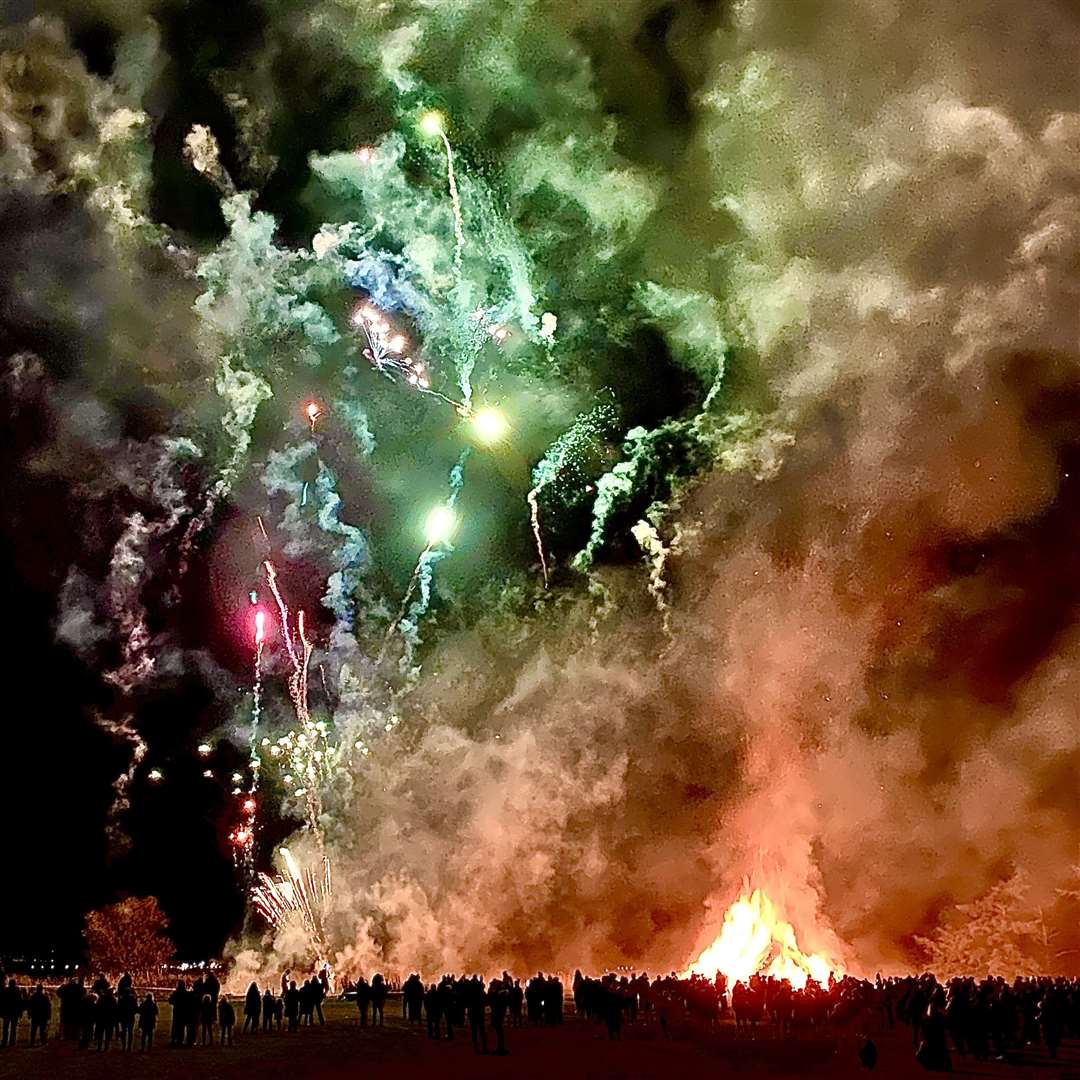 It's a community event that always goes with a bang. Dornoch fireworks light up the sky in 2021. Picture: David Richardson
