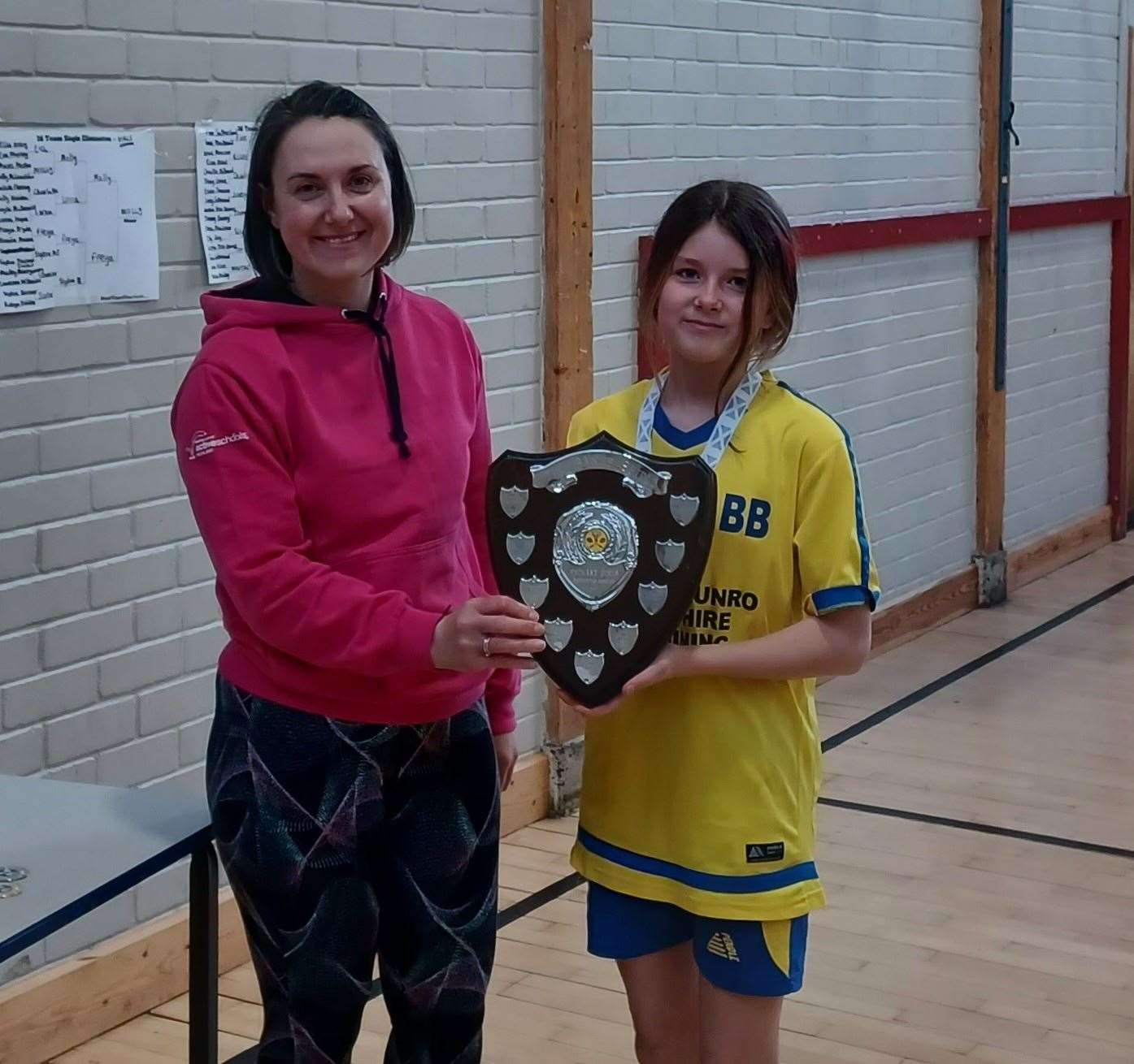 Girls overall winner, Molly McLauchlan from Bonar Bridge Primary School.
