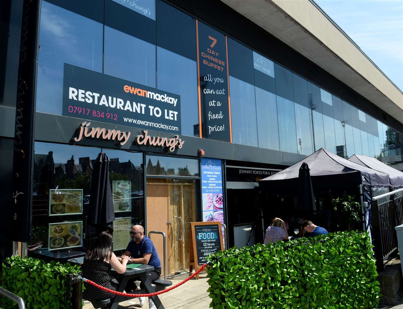 Jimmy Chung's Chinese restaurant is now available for rent.  Photo: Gary Anthony ..