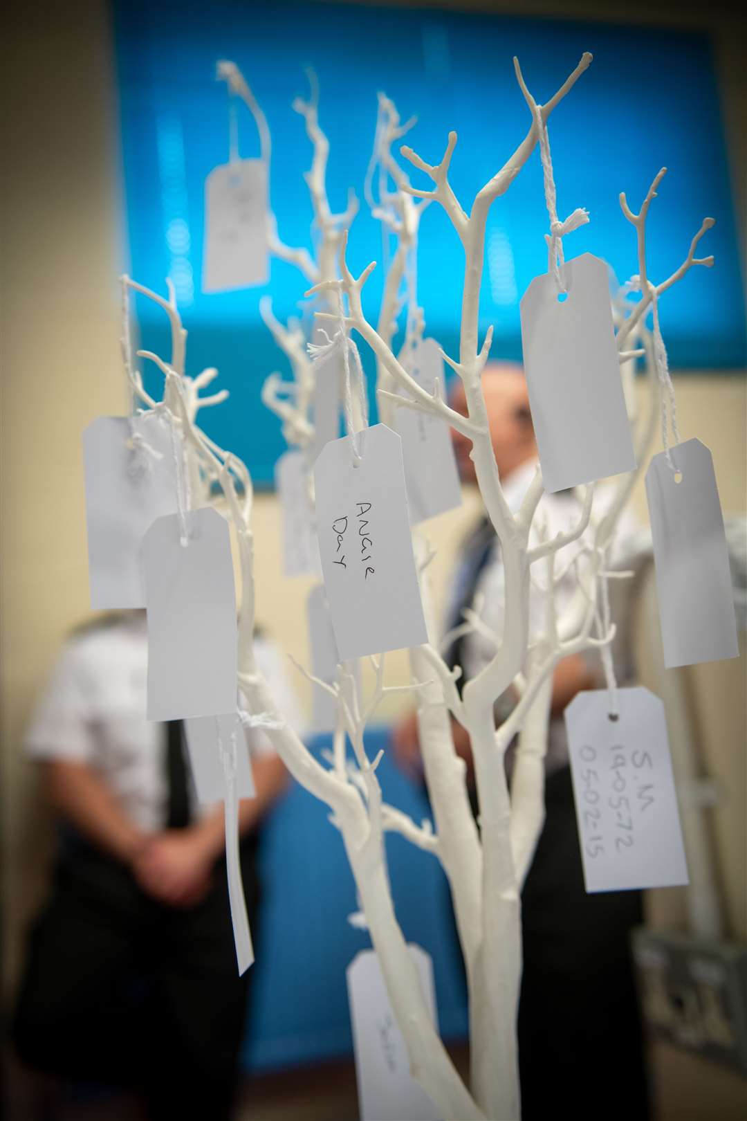 There was an opportunity to put the names of loved ones lost to addiction on the remembrance tree. Picture: Callum Mackay