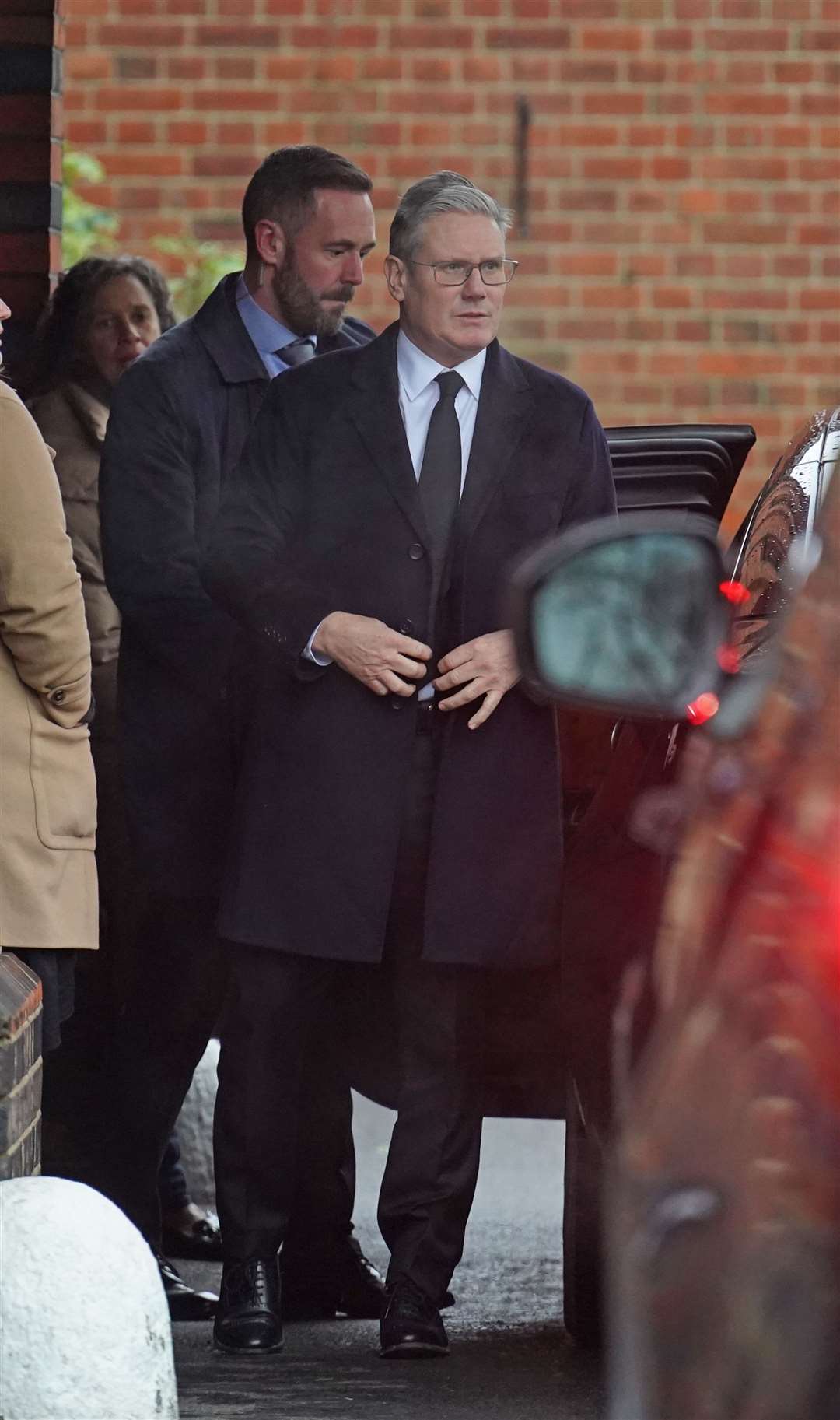 Labour leader Sir Keir Starmer arrives for the funeral service (Stefan Rousseau/PA)
