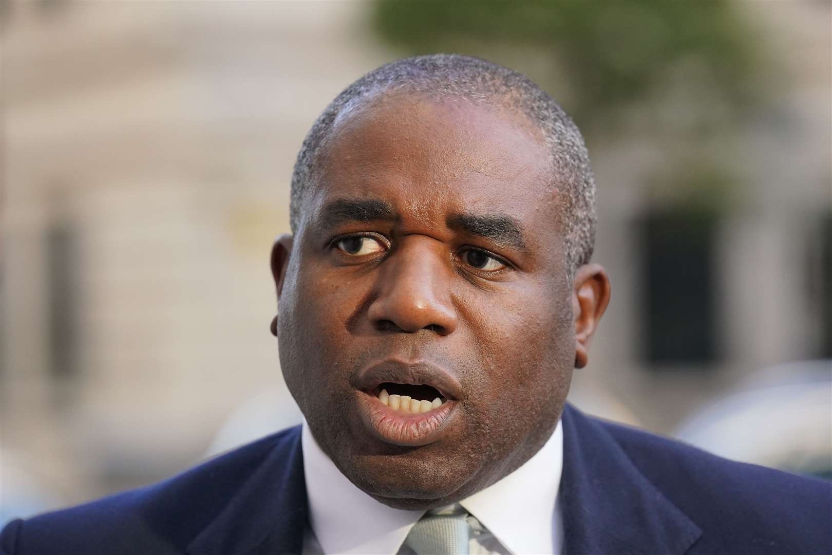 Shadow foreign secretary David Lammy sought to play down the idea that the party was divided (Jonathan Brady/PA)