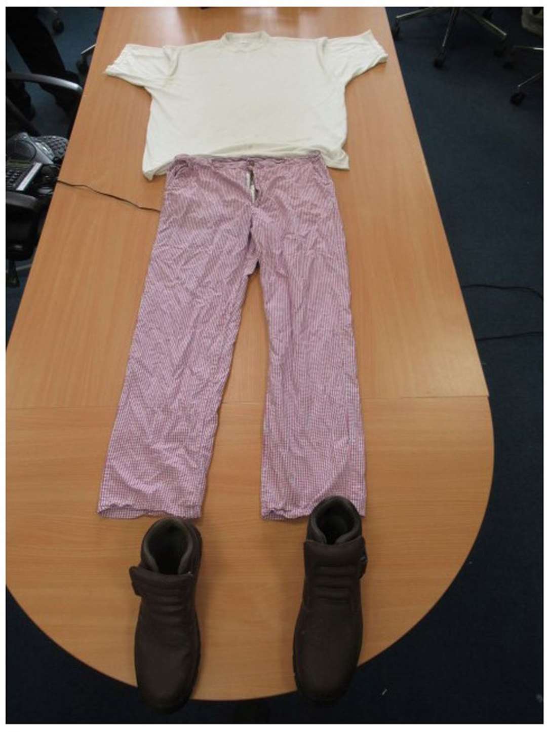 A chef uniform which Khalife was wearing as he escaped HMP Wandsworth (Metropolitan Police/PA)