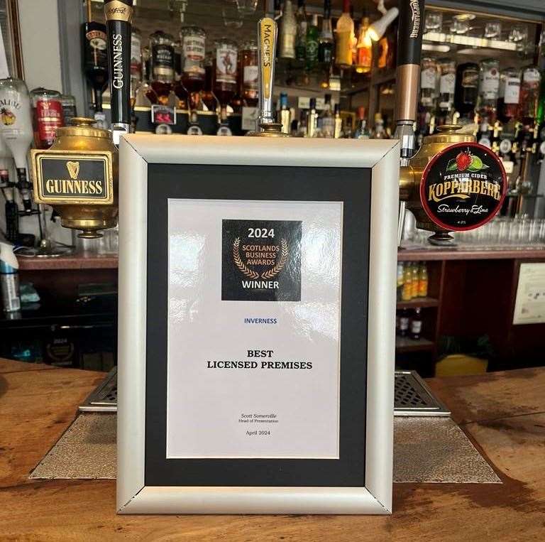 Having collected the award for Best Licensed Premises, the Star Inn will now considered for a national award in the Scotland-wide finals this November. Picture: Scott Crombie