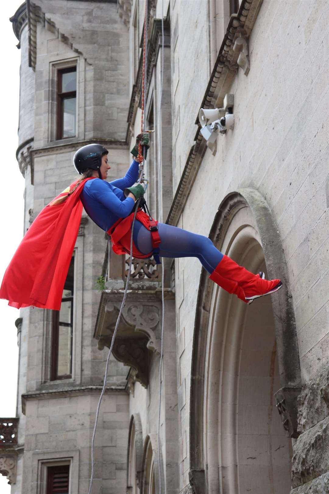 Thurso schoolteacher, Susan Andrew, abseiled down Dunrobin Castle near Golspie to raise money for Archie before. Is this the year you will give it a go? Picture: April Sutherland