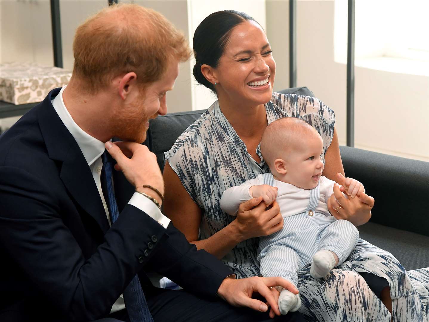 Harry and Meghan moved to America last year with son Archie (Toby Melville/PA)