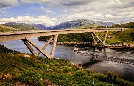 Kylesku Bridge, Drochaid a' Chaolais Chumhaing, Historic Environment Scotland, HES