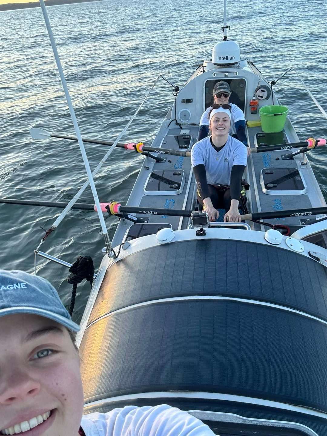 The trio will be rowing across the Pacific Ocean nonstop and unsupported (Seas The Day/PA)