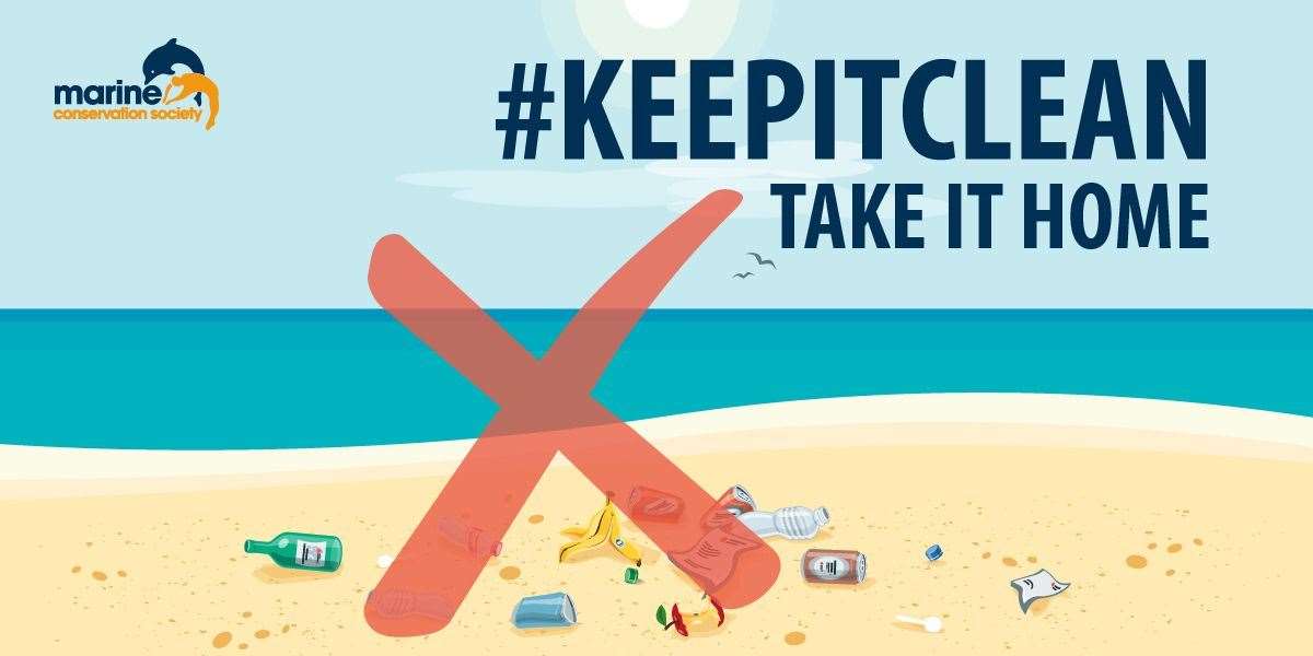 The Marine Conservation Society are urging people not to leave litter in outdoor places.