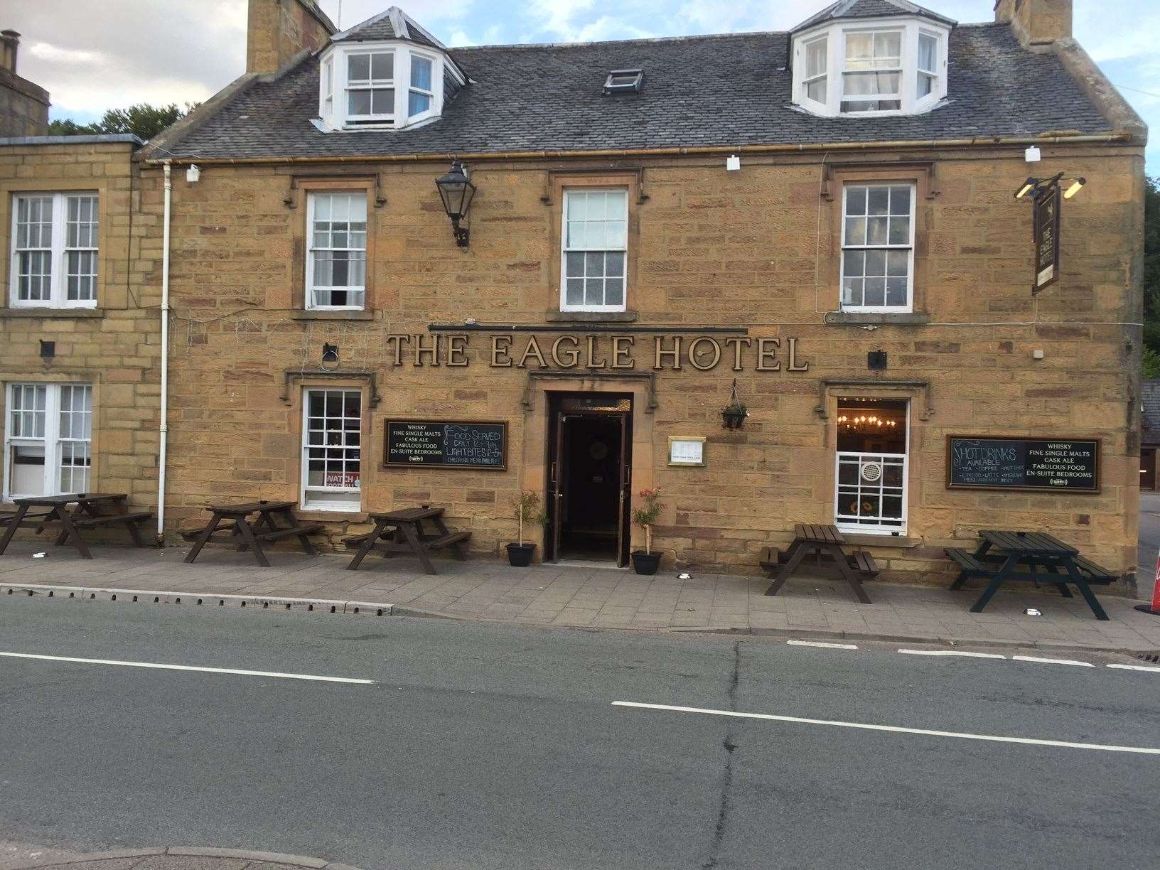 The Eagle Hotel in Dornoch is a hub of the community.