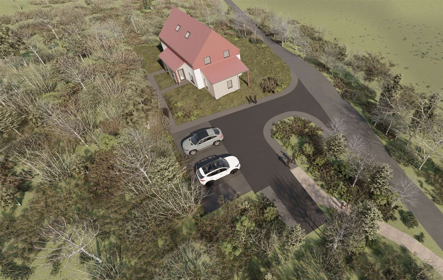 Artist's impression of an aerial view looking over Site B. Photo: Oberlanders Architects