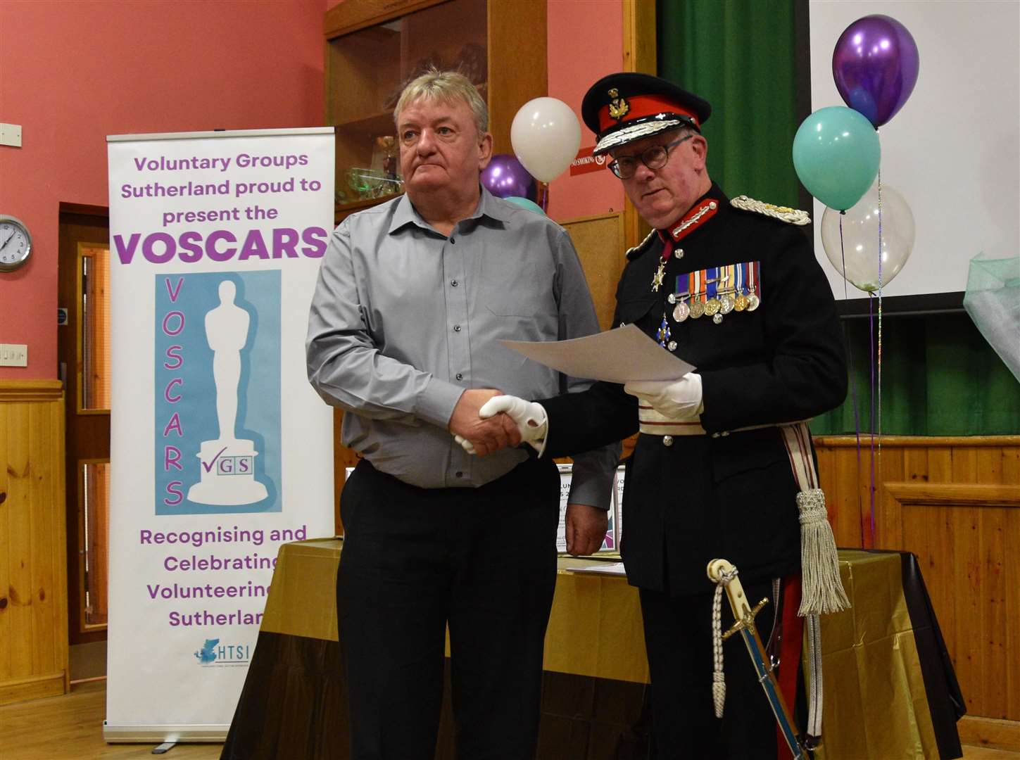 Gary MacMillan was honoured at a Voscar ceremony.