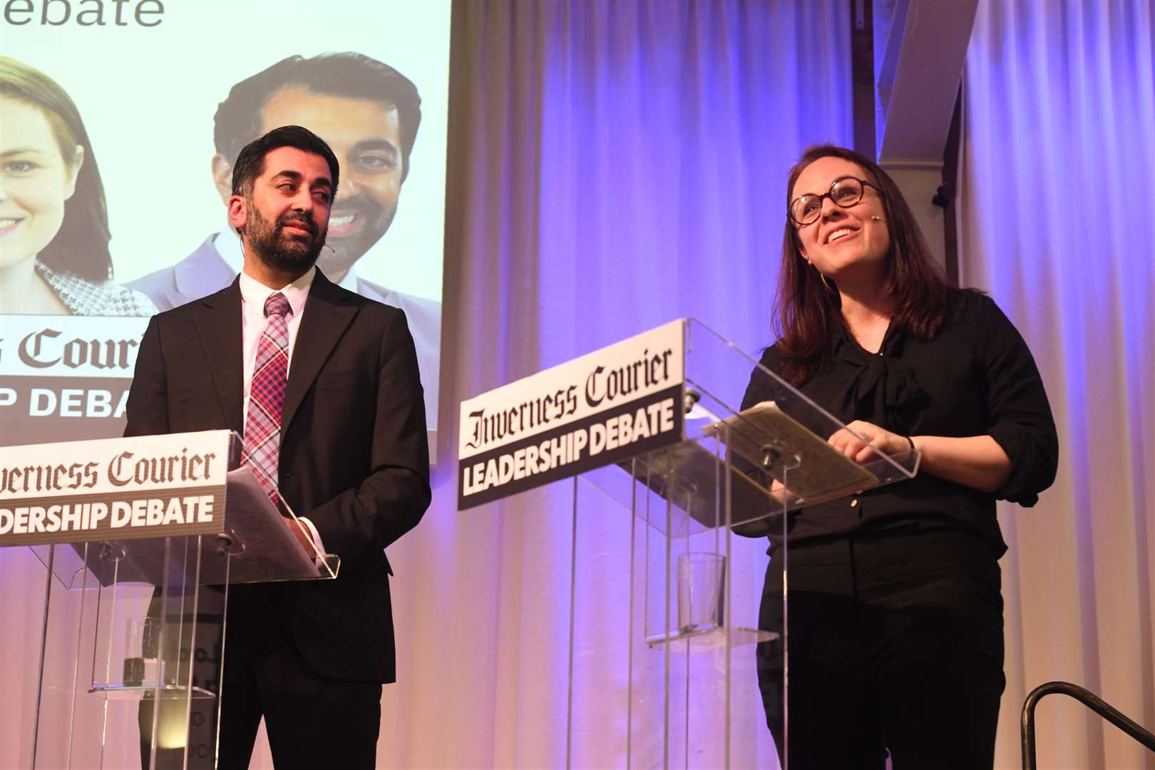 Humza Yousaf and Kate Forbes. Picture: James Mackenzie.