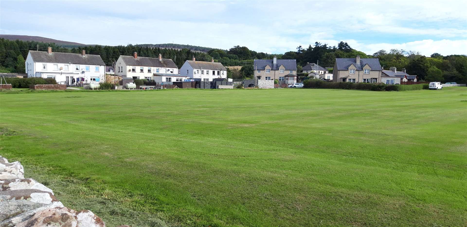 The 'old hockey pitch' at Golspie is the proposed site for the new builds.