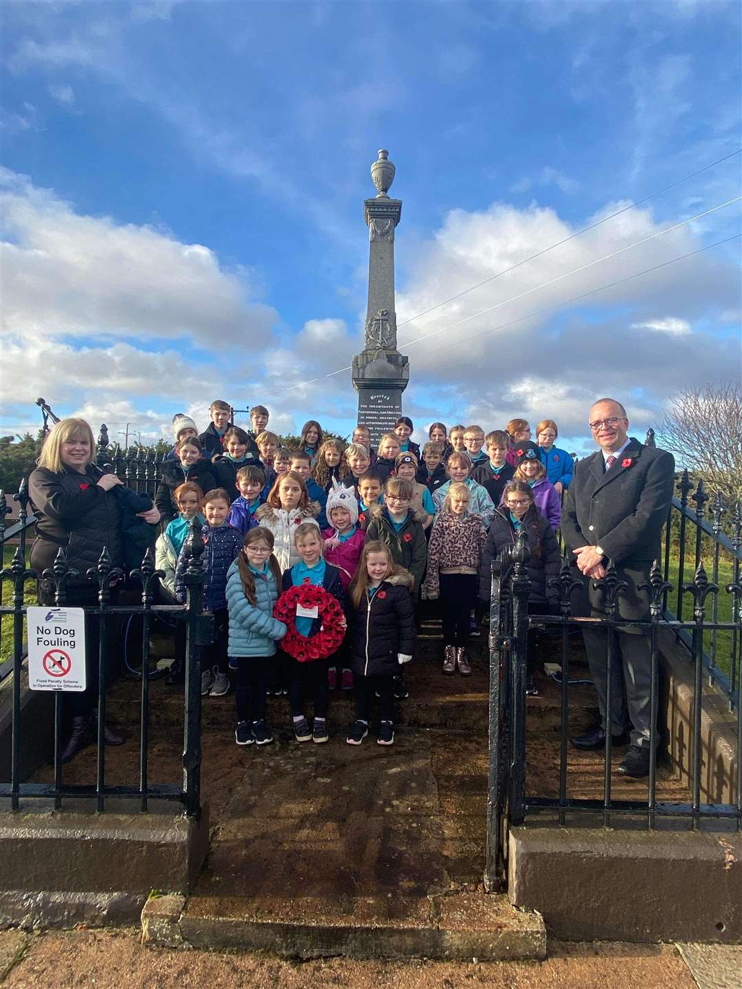 Melvich Primary School pupils were joined by Rev Jerry Taylor of Thurso and North Coast Free Church for a Remembrance service last Friday, November 10.